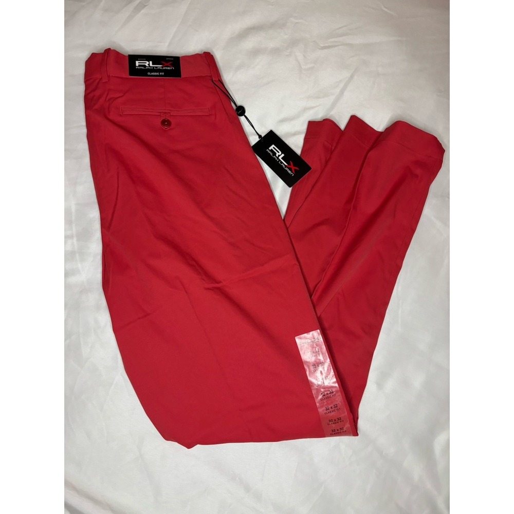 RLX Ralph Lauren Golf Performance Pants Men's Size 32x32 Salmon Classic Fit $148